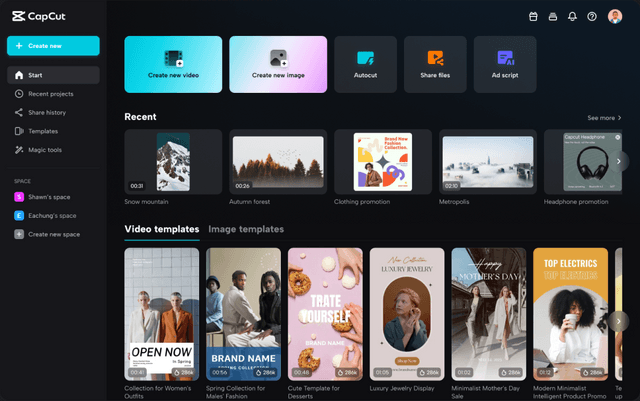 CapCut Editor de video todo en uno y herramienta de diseño gráfico CapCut Editor de video todo en uno y herramienta de diseño gráfico